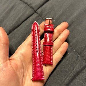 Michele Watch Strap Leather